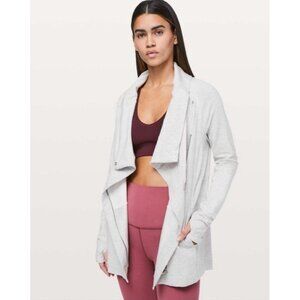 Lululemon Jacket Size 6 Asymmetrical Zip Method Wrap reversible hi lo